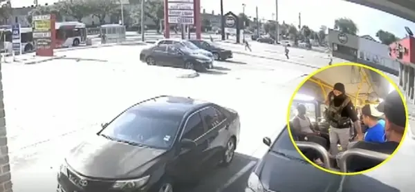 Migrant Bus Migrantes son detenidos en el interior de un bus público | Nuestro ...